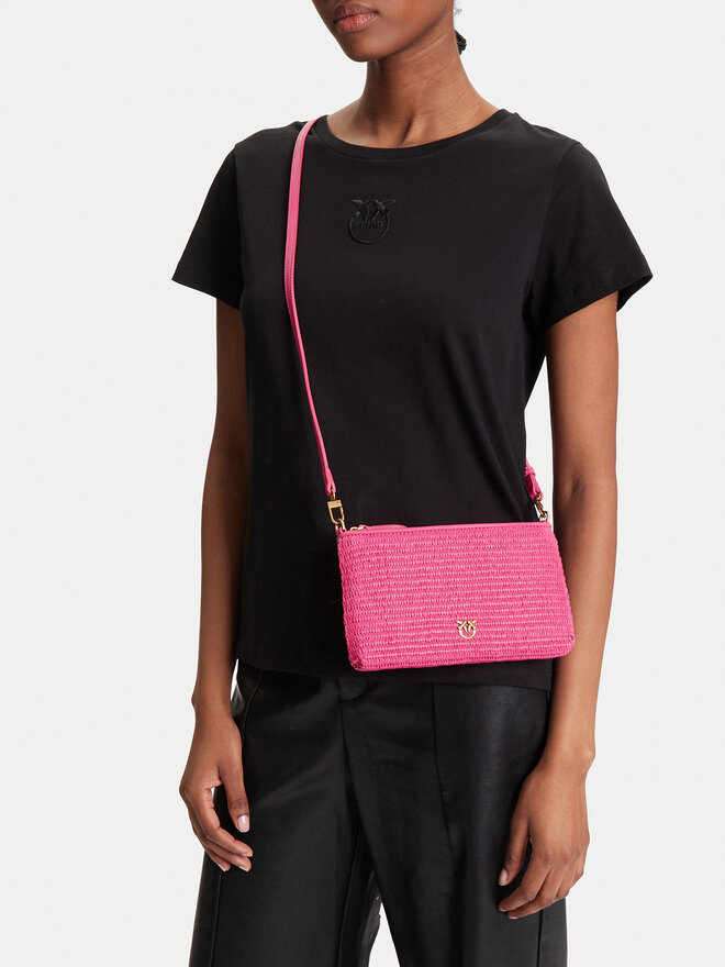 PINKO Kabelka PINKO Flat Horizontal Mini PE 25 PCPL 104277 A2CF Růžová