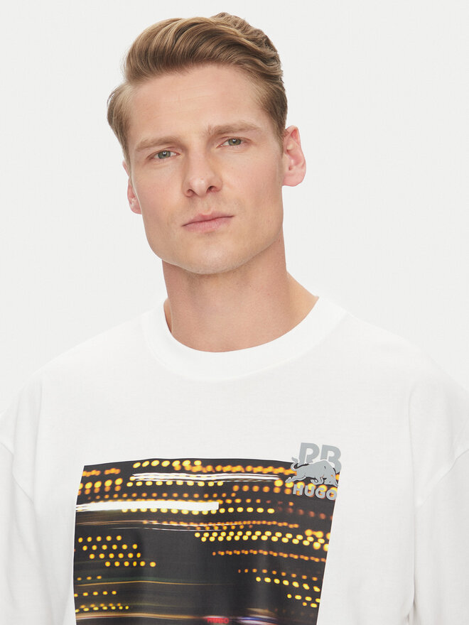 HUGO HUGO T-Shirt Daveley_RB 50545125 Weiß Regular Fit