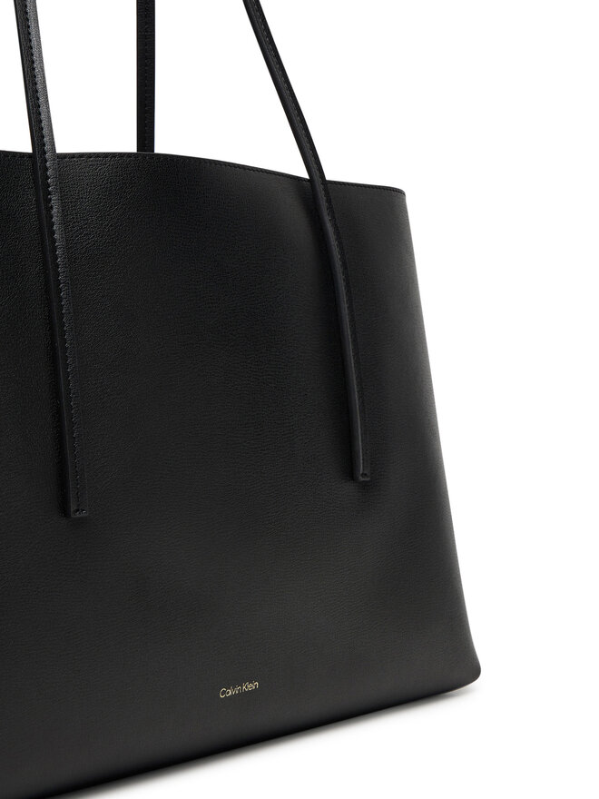 Calvin Klein Kabelka Calvin Klein Foil Logo Tote W/Pouch LV04F3274G Černá