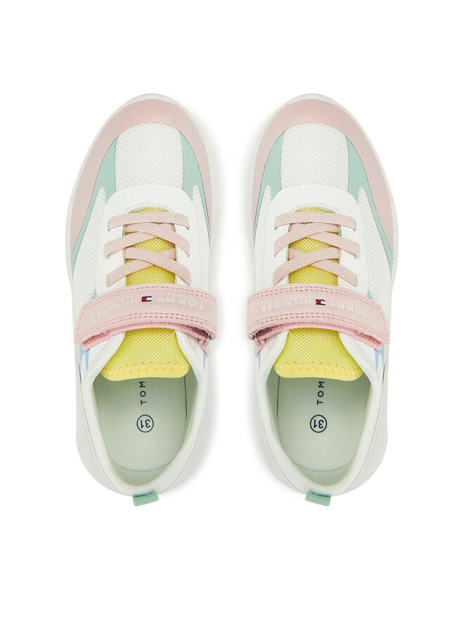 Tommy Hilfiger Sportcipők Tommy Hilfiger Low Cut Lace-Up/Velcro Sneaker T1A9-33755-1697 S Színes