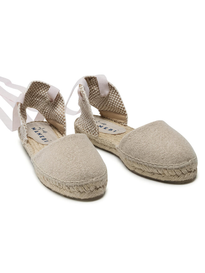 Manebi Espadryle Manebi Flat Valenciana O 4.1 P0 Beżowy