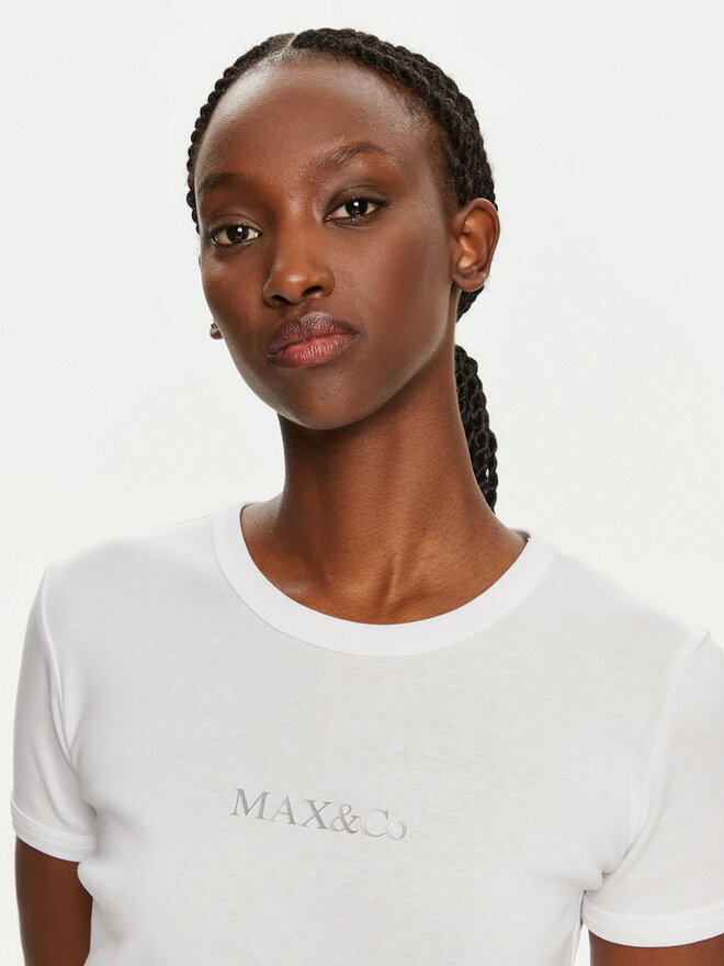 MAX&Co. MAX&Co. Camiseta Logotee 2428976014200 Blanco Regular Fit
