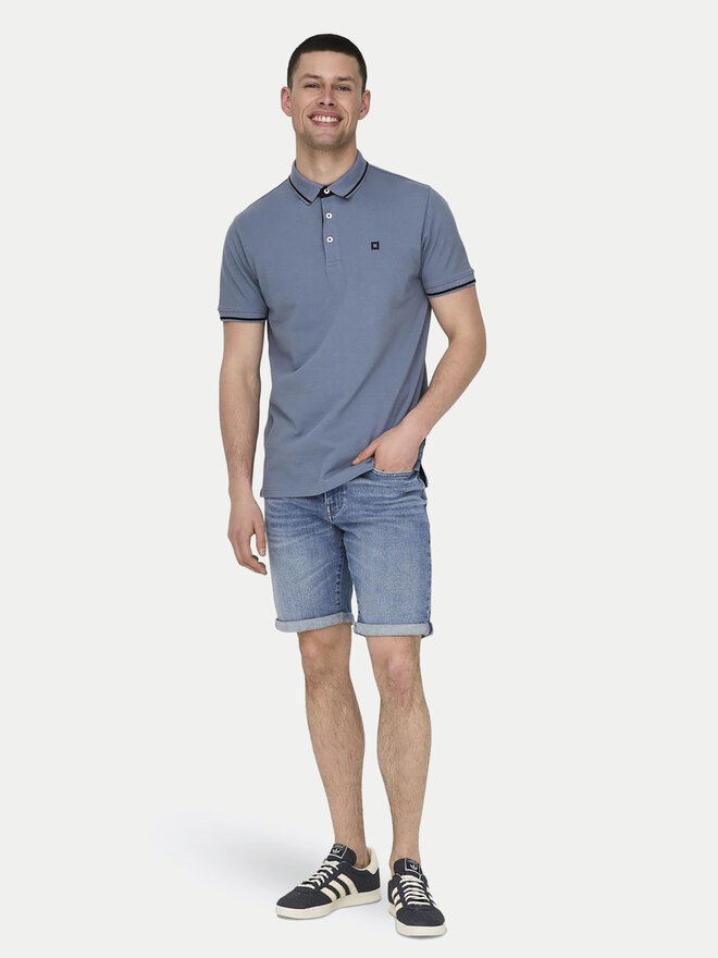 Only & Sons Only & Sons Polo marškinėliai Fletcher 22024827 Mėlyna Regular Fit