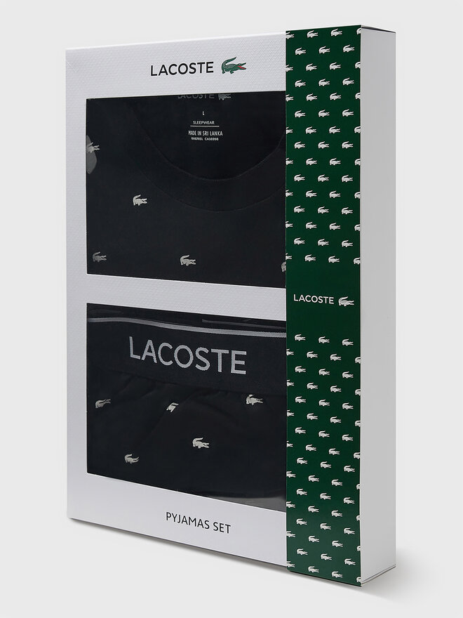 Lacoste Lacoste Pižama 4H3304 Juoda Regular Fit