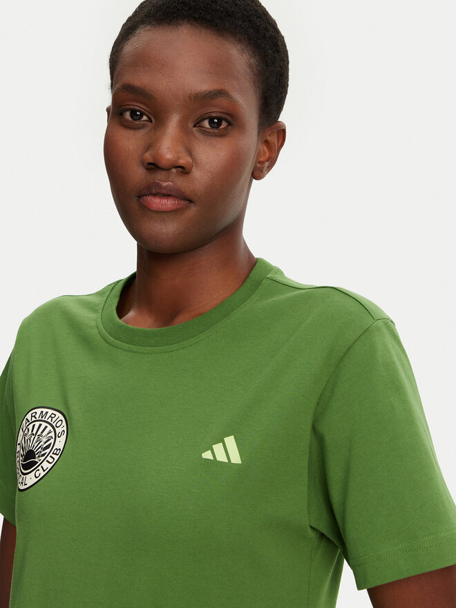 adidas adidas Camiseta FARM Graphic JD6292 Verde Regular Fit