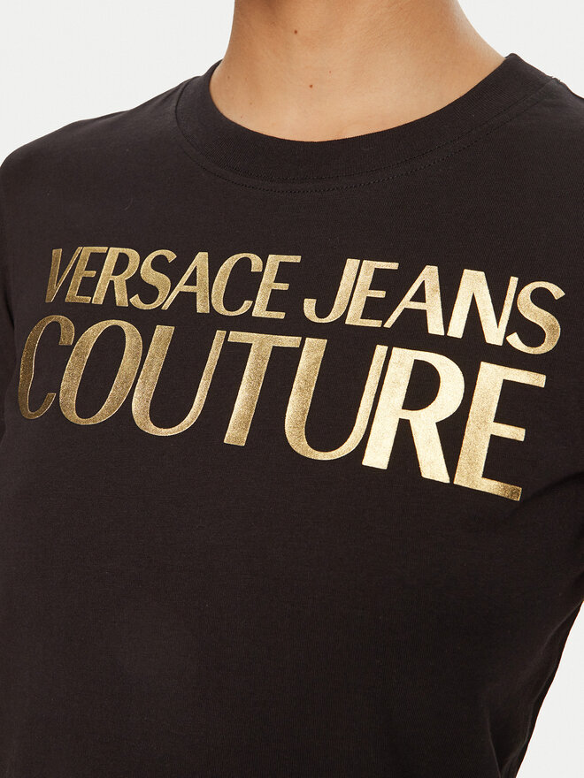 Versace Jeans Couture Versace Jeans Couture T-Shirt 78HAHT01 Schwarz Regular Fit