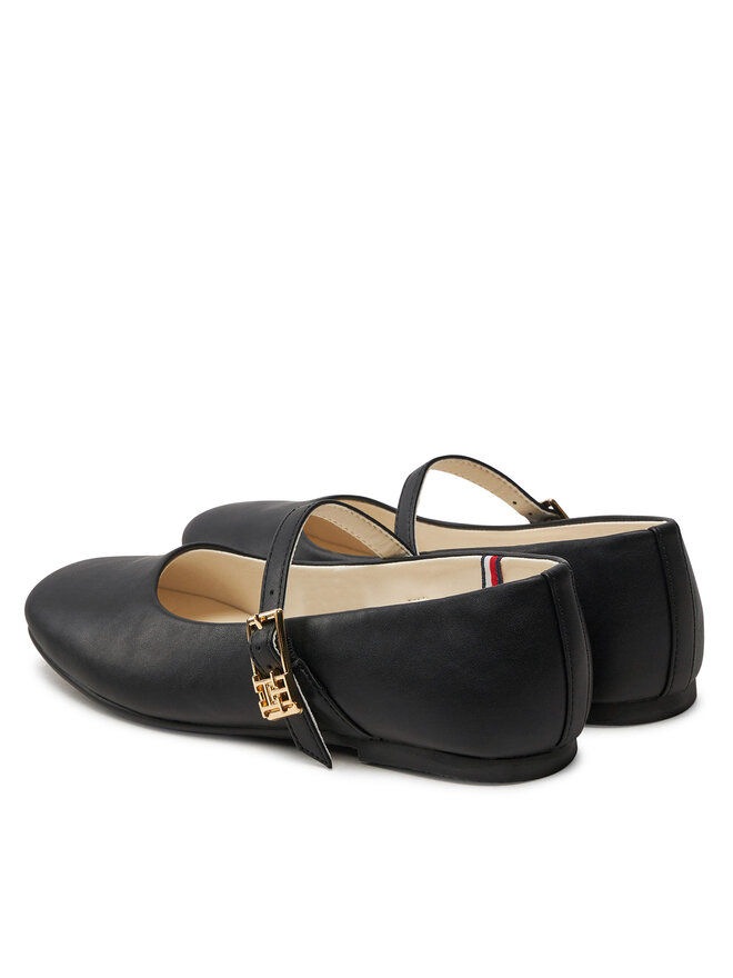 Tommy Hilfiger Baleríny Tommy Hilfiger Ballerina T3A3-33556-1351 Černá