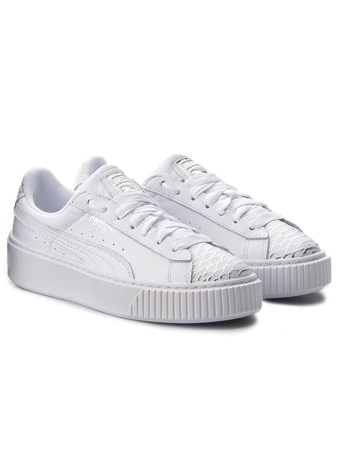 Sneakers Puma Basket Platform Ocean 366442 02 Blanc chaussures