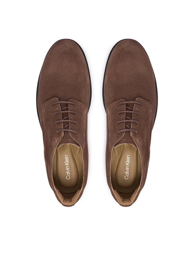 Calvin Klein Halbschuhe Calvin Klein Ess Rubber Derby Su HM0HM02269 Dunkelbraun