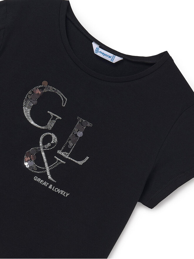 Mayoral Mayoral T-shirt 854 Crna Regular Fit