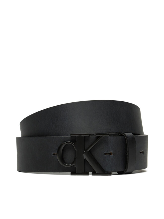 Calvin Klein Jeans Ζώνη Ανδρική Calvin Klein Jeans Round Mono Plaque Lthr Belt 35Mm K50K512068 Μαύρο