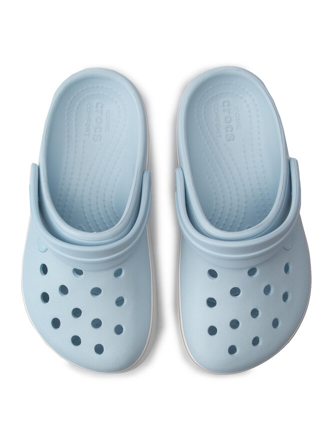 Pantoletten Crocs Crocband Platform Clog 205434 Blau eschuhe