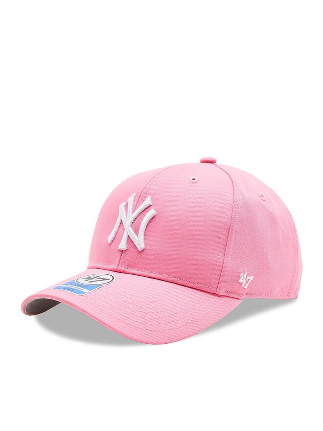 47 Brand Kšiltovka 47 Brand MLB New York Yankees Raised Basic '47 MVP B-RAC17CTP-RSA Růžová