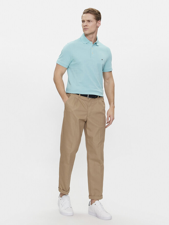 Tommy Hilfiger Tommy Hilfiger Pólóing 1985 MW0MW17771 Kék Slim Fit