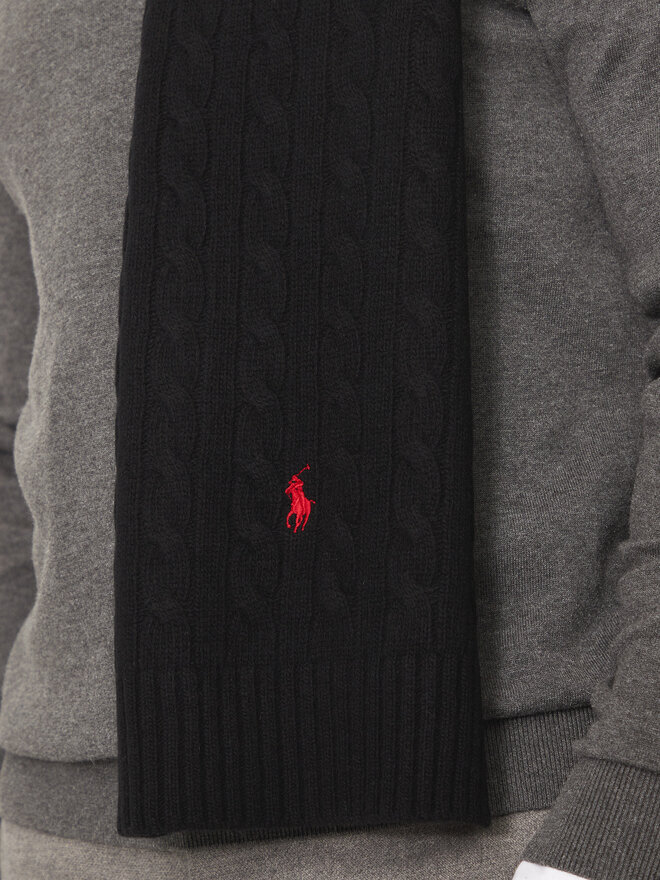 Polo Ralph Lauren Šal Polo Ralph Lauren 449959345001 Crna