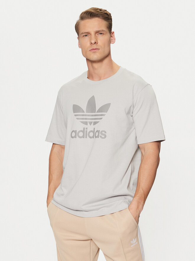 adidas adidas Majica adicolor Trefoil JP2548 Siva Regular Fit