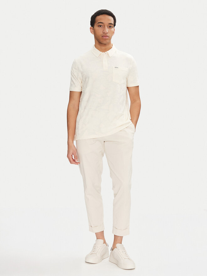 Guess Guess Поло M5GP08 KCSJ0 Écru Regular Fit