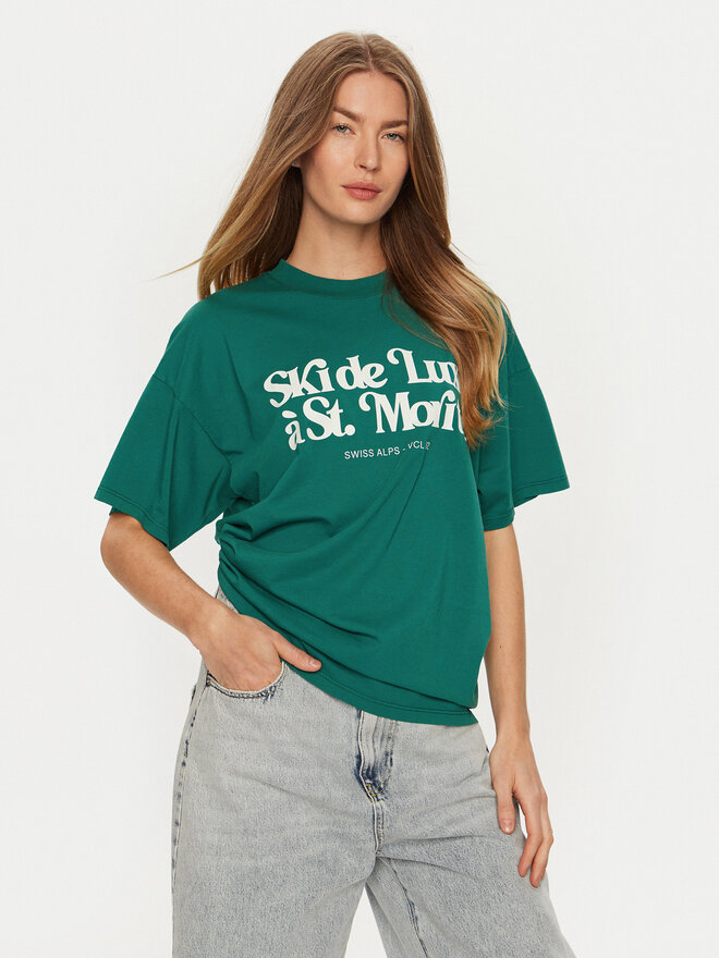 ViCOLO ViCOLO T-shirt RS0052 Zelena Regular Fit