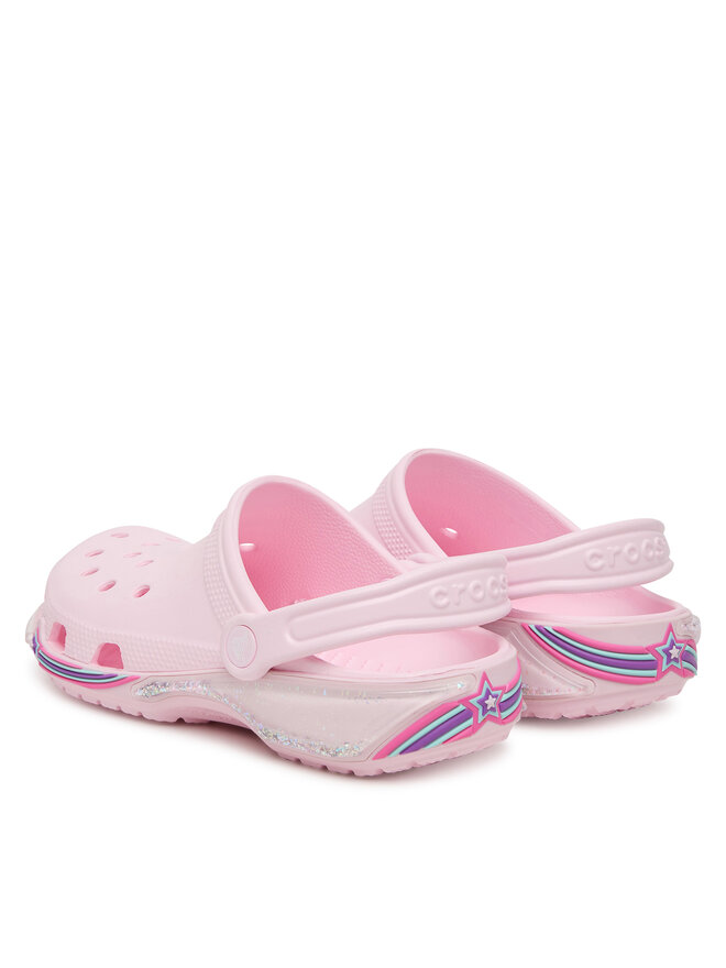 Crocs Şlapi Crocs Star Sparkle Shaker Clog 211609 Roz