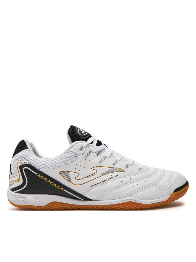 Joma Ghete pentru fotbal Joma Maxima 2102 MAXW2102IN Alb