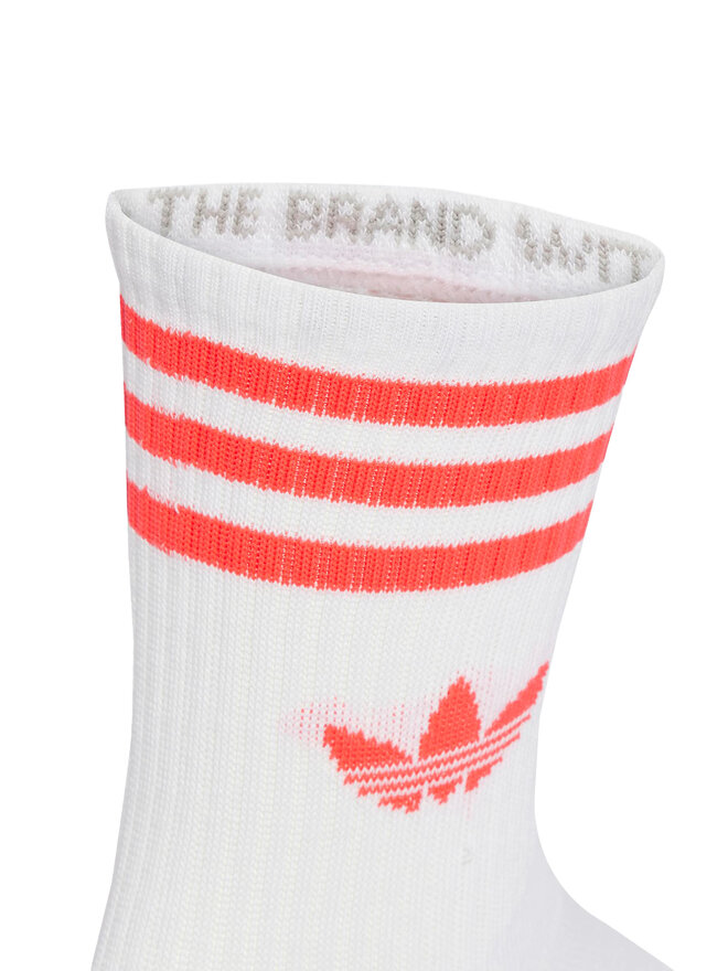 adidas Zestaw 3 par wysokich skarpet unisex adidas 3-Stripes JV7404 Kolorowy