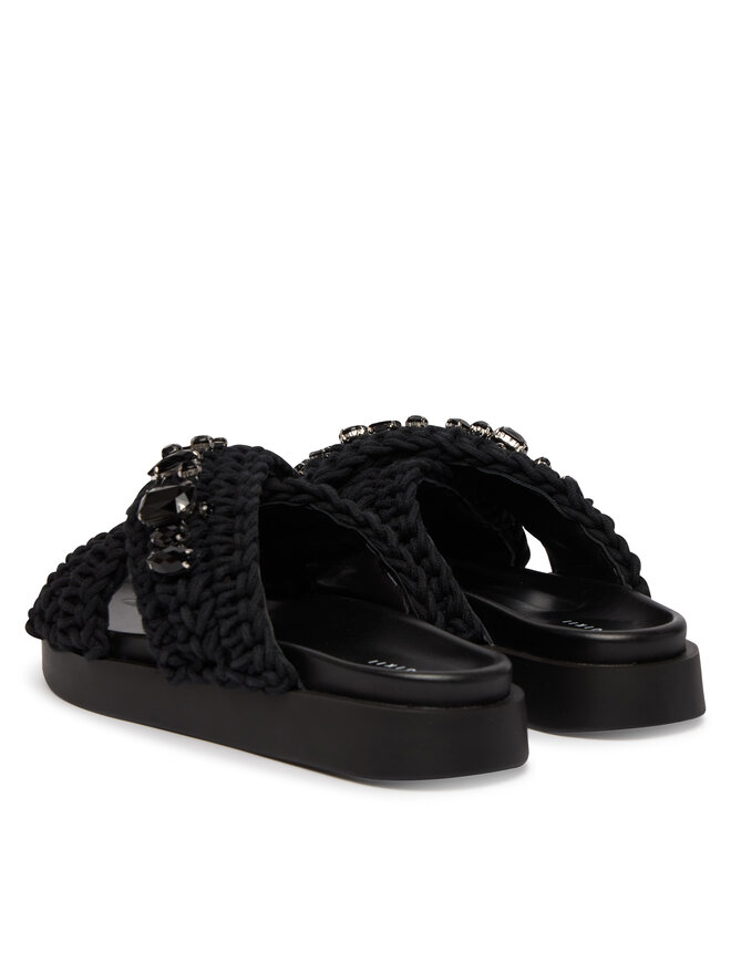 Inuikii Pantoletten Inuikii Woven Stones 1004.003.0073 Schwarz