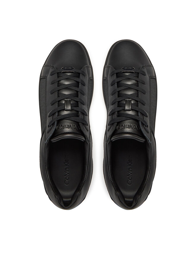 Calvin Klein Sneakersy Calvin Klein Low Top Lace Up Eyelet Jaq Mono HM0HM01815 Czarny