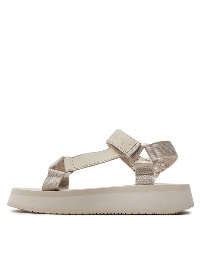 Calvin Klein Jeans Sandale Calvin Klein Jeans Sandal Velcro Webbing Dc YW0YW01353 Bej