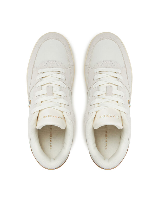 Tommy Hilfiger Sneakers Tommy Hilfiger Essential Basket Sneaker FW0FW08456 Weiß