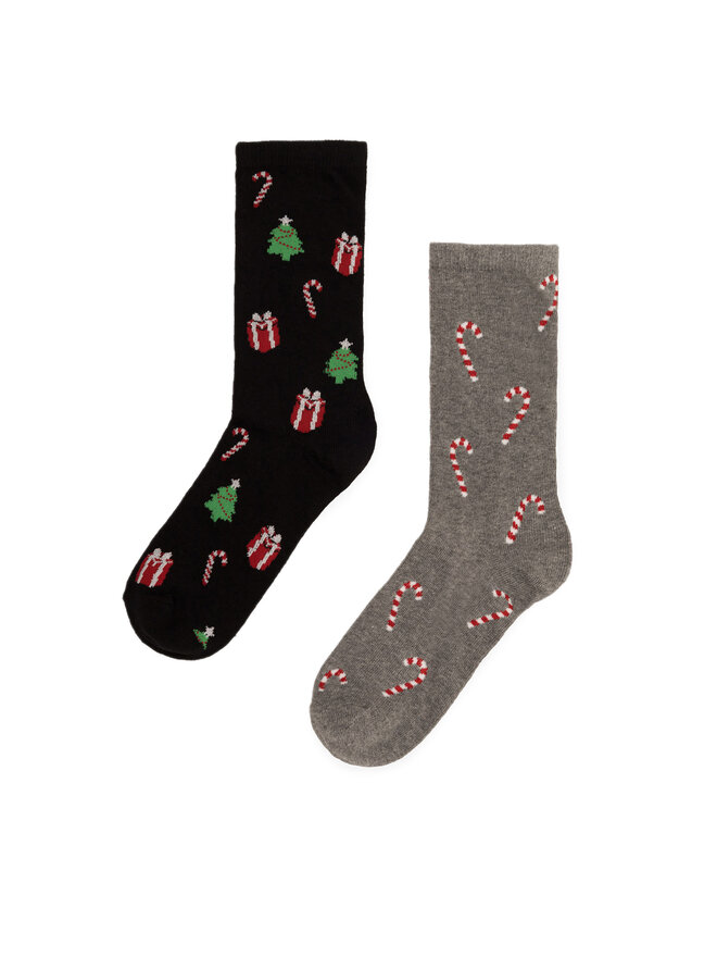 Lasocki Set di 2 paia di calzini lunghi da uomo Lasocki 2MB-001-AW23 (2-pack) Grigio