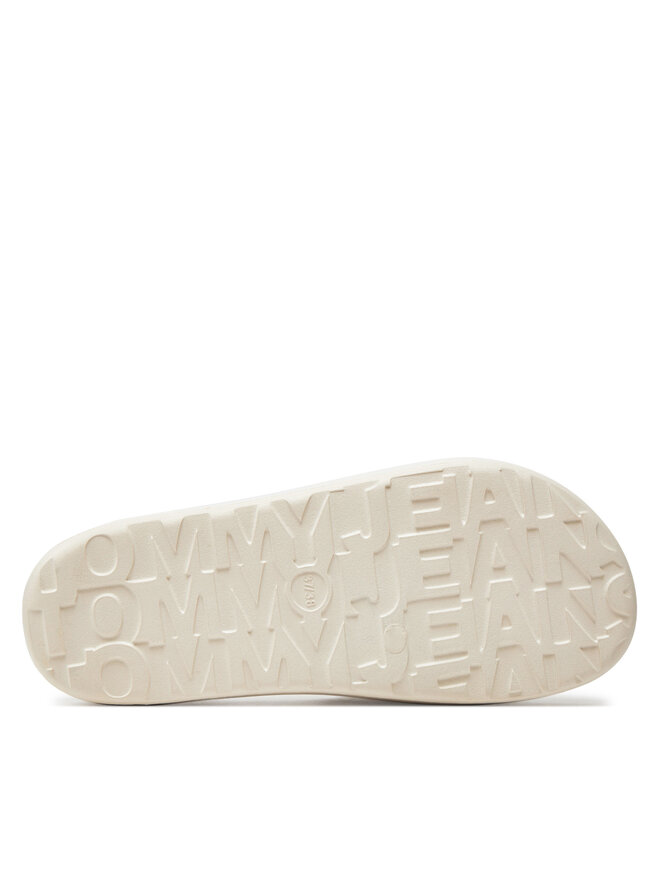 Tommy Jeans Şlapi Tommy Jeans Tjw Chunky Flatform Slide EN0EN02454 Bej