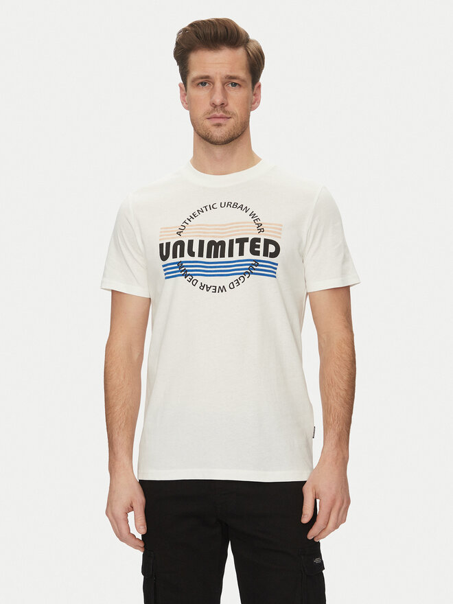 Blend Blend Camiseta 20718276 Blanco Regular Fit