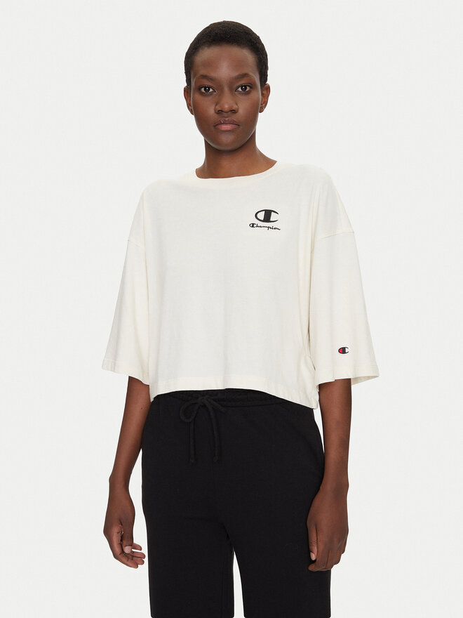 Champion Champion Majica 118023 Écru Regular Fit