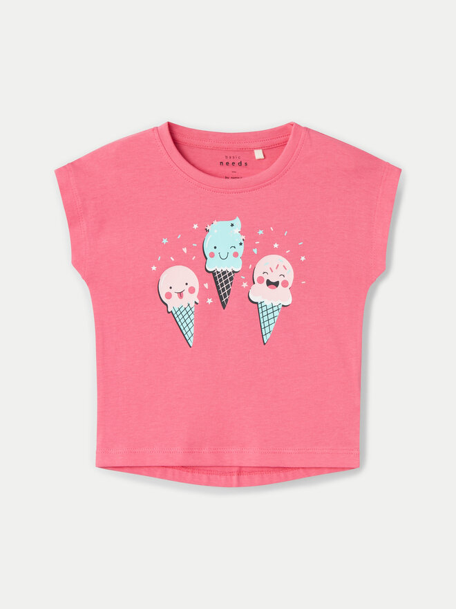NAME IT NAME IT Camiseta Vigea 13228175 Rosa Regular Fit
