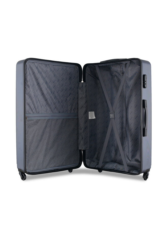 Semi Line Μεγάλη Βαλίτσα Semi Line T5691-3 Γκρι