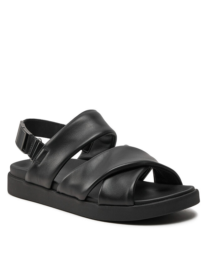 Calvin Klein Sandali Calvin Klein Padded Criss Cross Sandal HM0HM01482 Nero