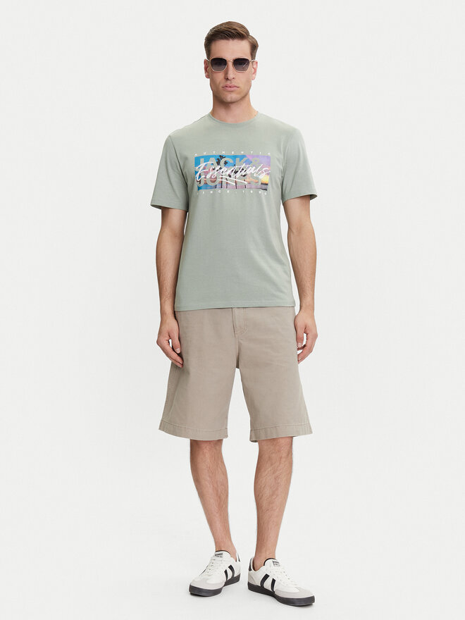 Jack&Jones Jack&Jones Marškinėliai Colton 12268438 Žalia Standard Fit