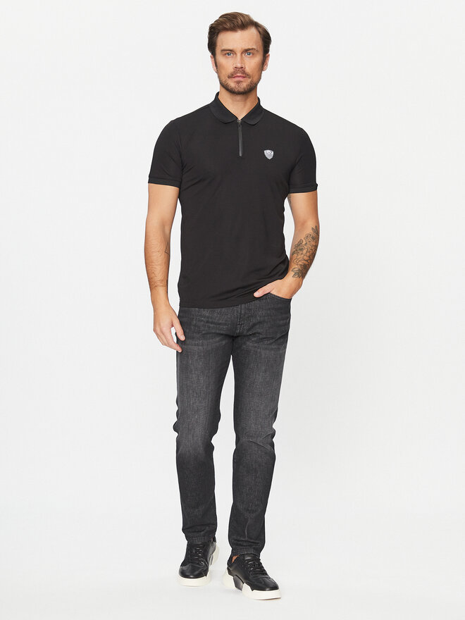 EA7 Emporio Armani EA7 Emporio Armani Поло 8NPF13 PJRGZ 1200 Чорний Regular Fit