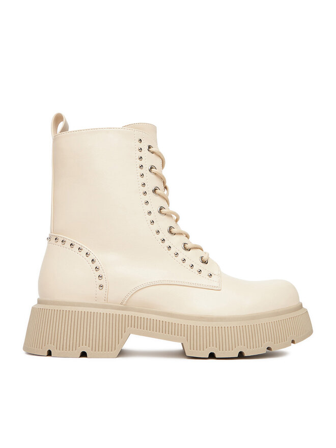 DeeZee Botines planos DeeZee HX24026-1 Écru