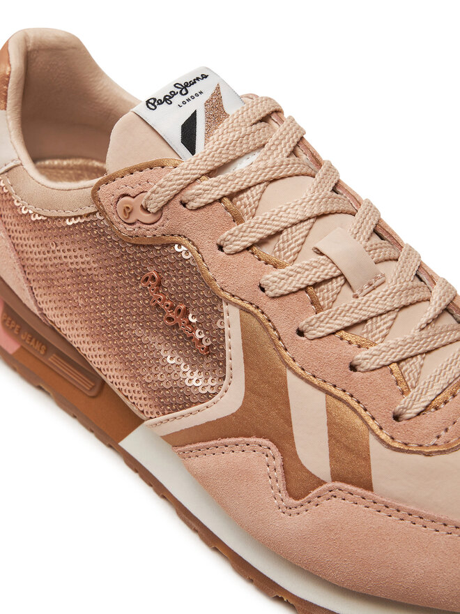 Pepe Jeans Sneakersy Pepe Jeans PLS40009 Béžová