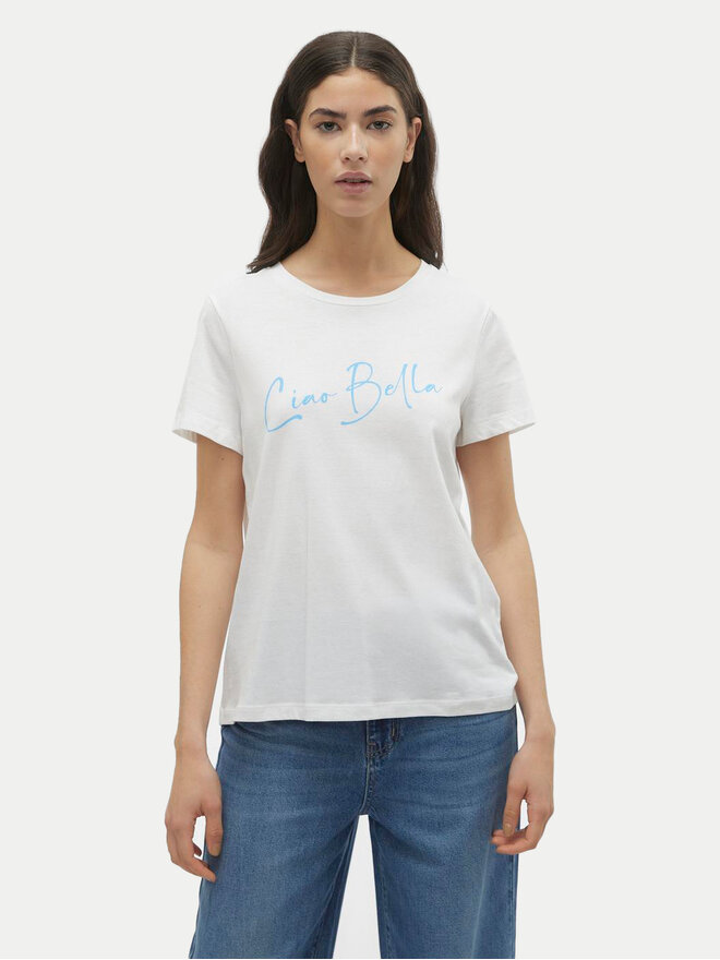 Vero Moda Vero Moda Футболка Odessa 10308688 Білий Regular Fit