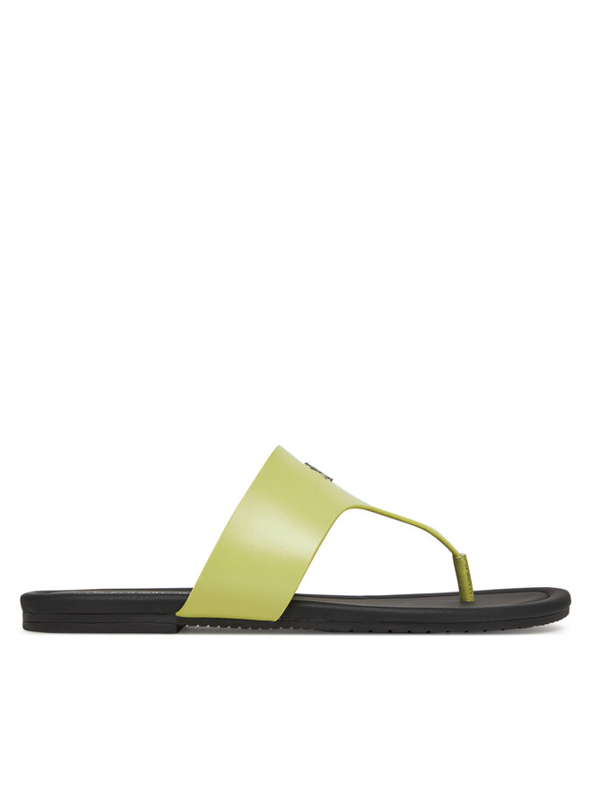 Calvin Klein Jeans Japonke Calvin Klein Jeans Flat Sandal Toepost Mg YW0YW01691 Zelena