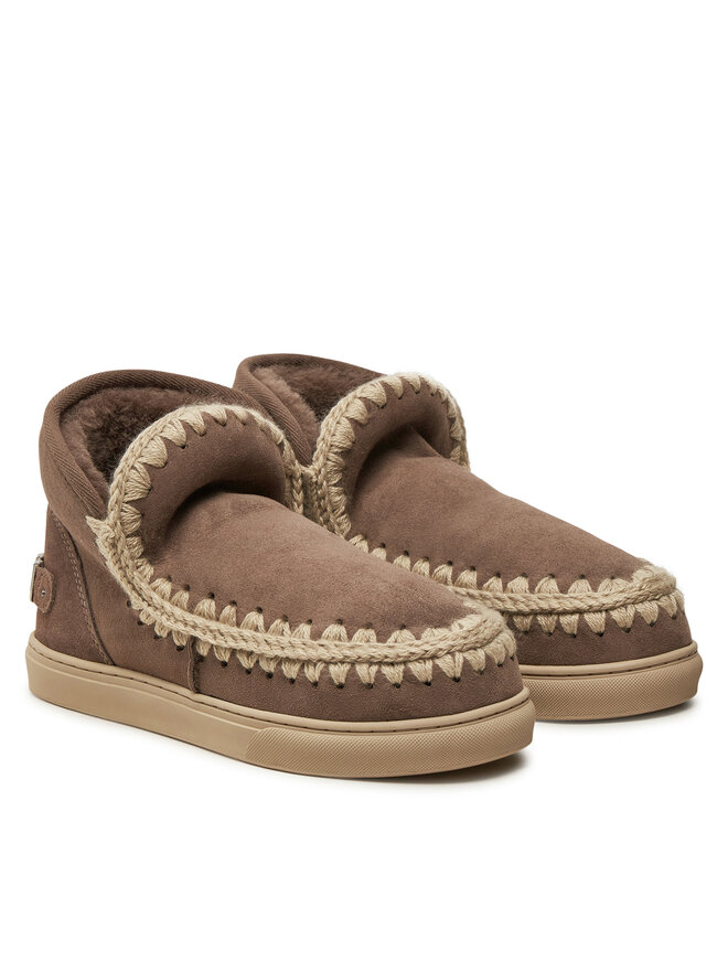 Mou Śniegowce Mou Eskimo Sneaker Big Metal Logo FW111008A Brązowy