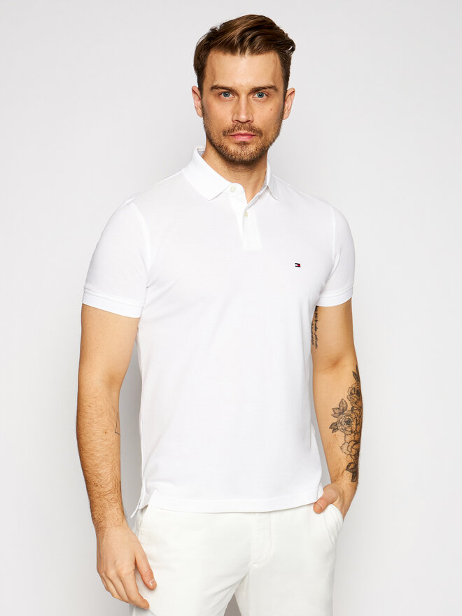 Tommy Hilfiger Tommy Hilfiger Poloshirt 1985 MW0MW17770 Weiß Regular Fit