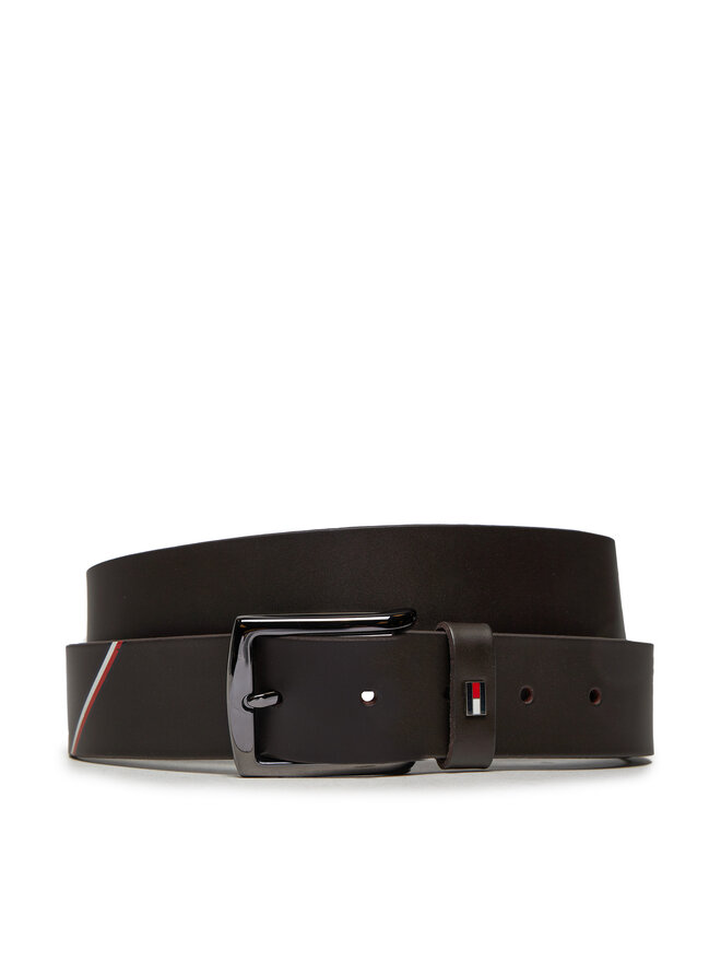 Tommy Hilfiger Pasek Męski Tommy Hilfiger Denton AM0AM12546 Brązowy