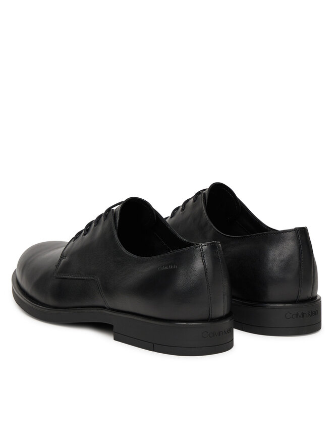 Calvin Klein Κλειστά παπούτσια Calvin Klein Flex Dress Derby 4Holes Lth HM0HM01895 Μαύρο