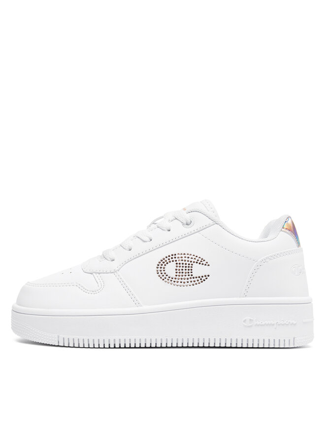 Champion Sneakersy Champion Rebound Platform Glitter G Gs Low Cut Shoe S32872-CHA-WW008 Biela