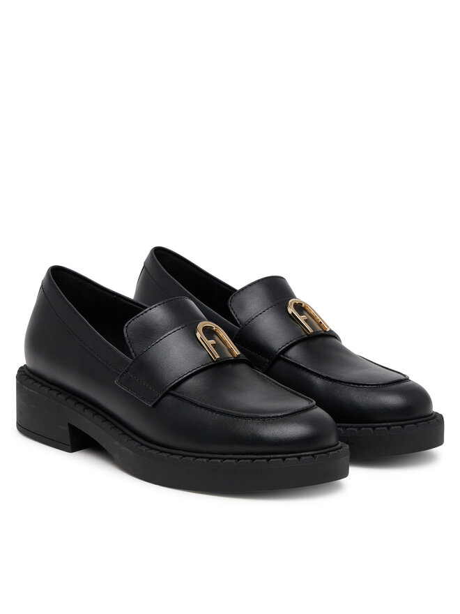Furla Loafersy Furla New Legacy YJ81FNL WU0000 AL O6000 Czarny