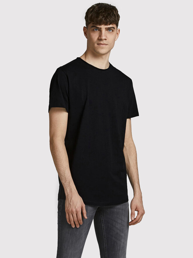 Jack&Jones Jack&Jones Marškinėliai Basher 12182498 Juoda Regular Fit