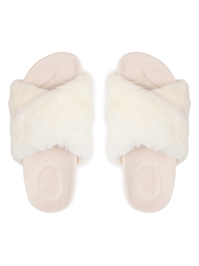 Polo Ralph Lauren Čības Polo Ralph Lauren Eleone Cross Band Slide FLF5222ARL-CRM Bēšs